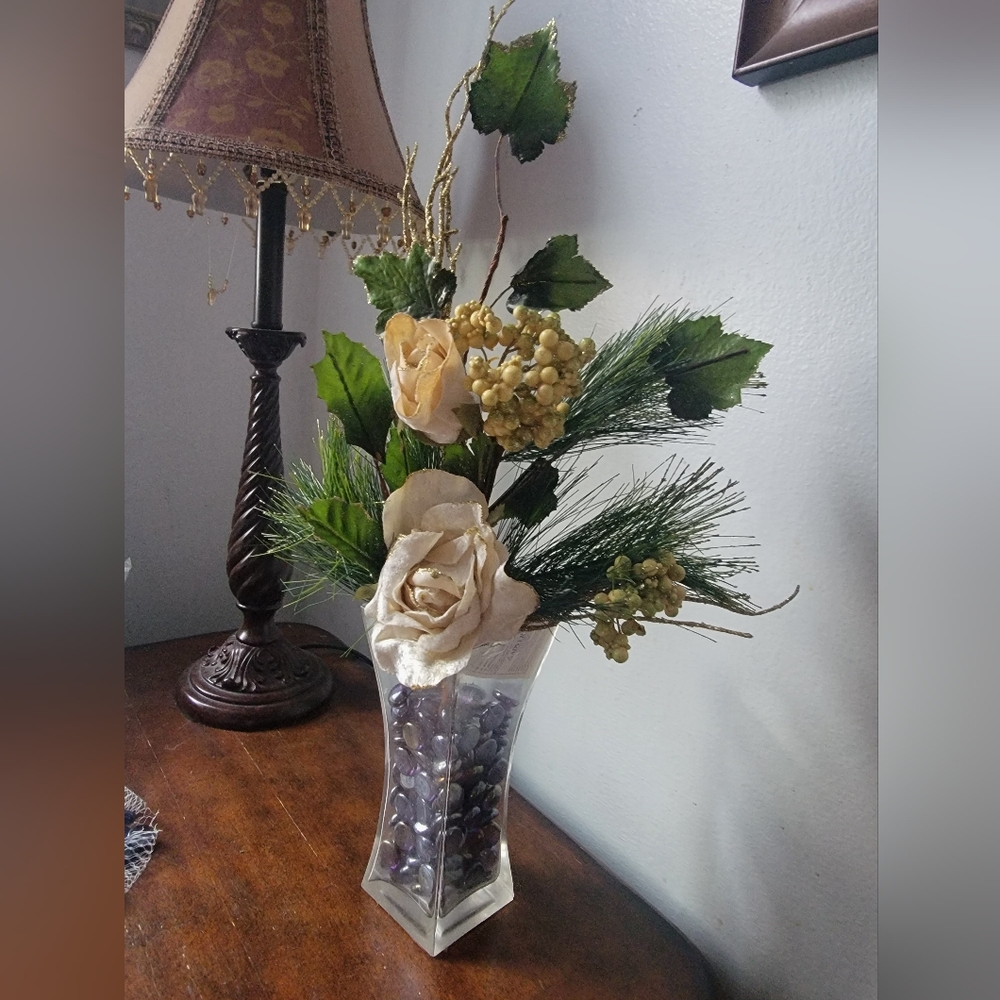 Christmas Gold Ivory Green